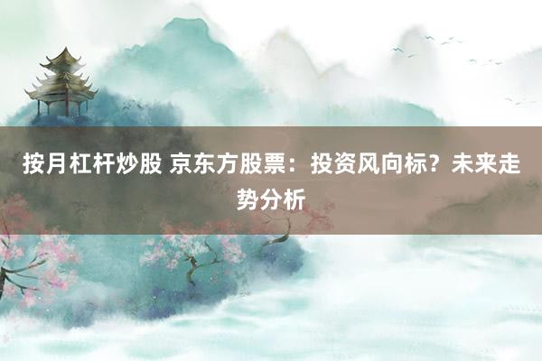按月杠杆炒股 京东方股票:投资风向标?未来走势分析